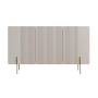 Komoda Malmi 150 cm - kaszmir / crema bianca / złote nóżki